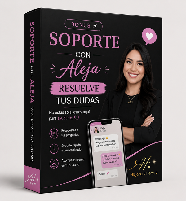 Bonus 3: Soporte con Aleja - Resuelve tus dudas