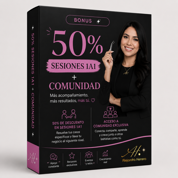 Bonus 4: 50% Sesiones 1a1 + Comunidad
